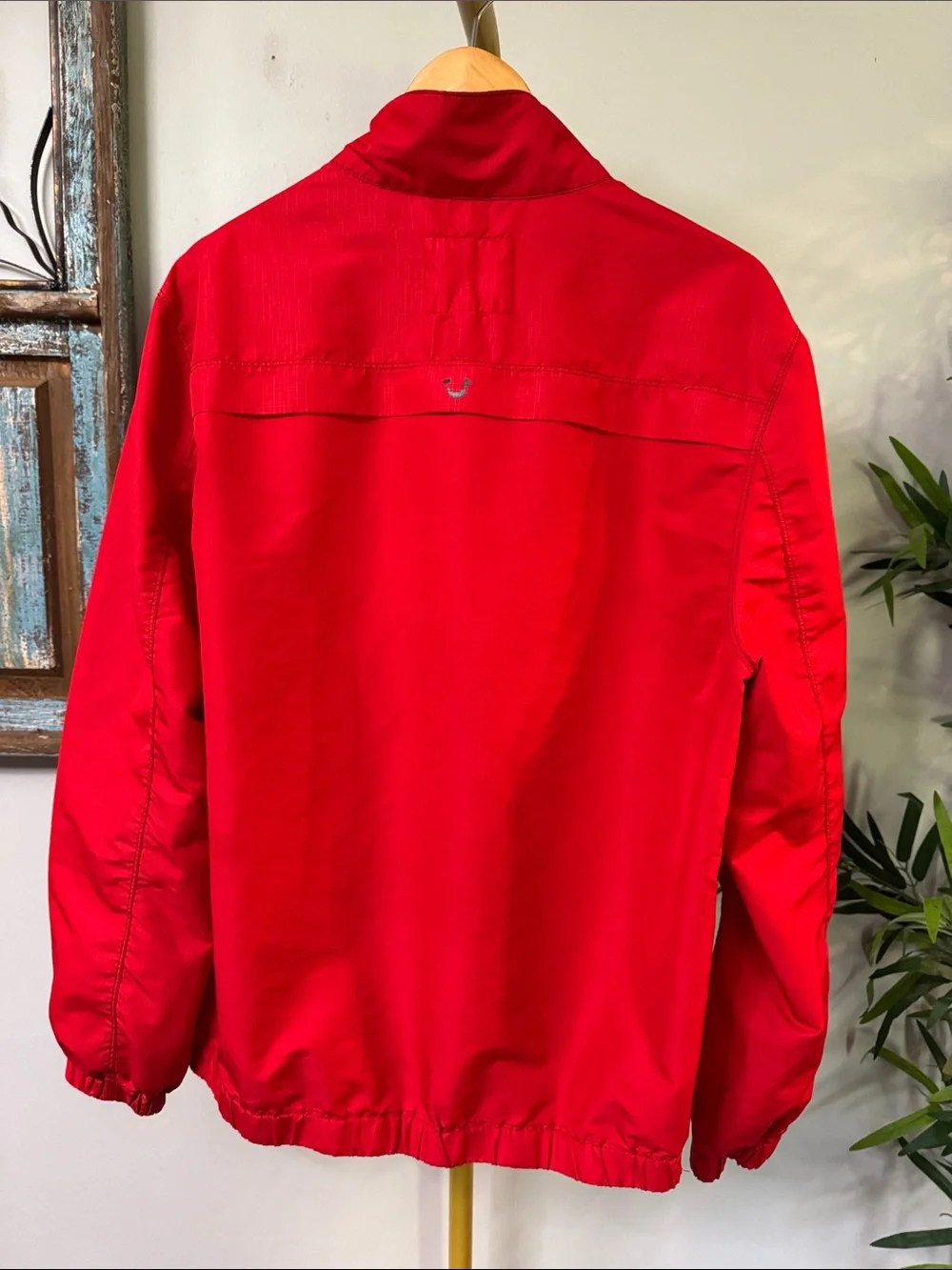 True Religion Men’s Red Windbreaker Jacket